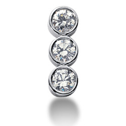 1.05 ct. Three Stone Diamond Journey Pendant