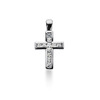 1.10 ct. Princesss Cut  Diamond Cross Pendant