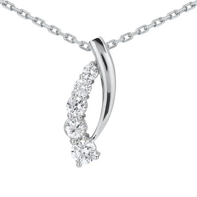 0.52ct Graceful Diamond Pendant - view 1 of 2