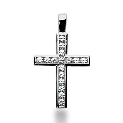 1.60ct Framed Diamond Cross Pendant
