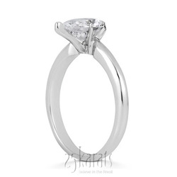 Pear Shape Solitaire  Diamond Bridal Ring  thumbnail 3