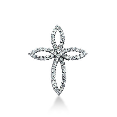 1.24 ct. Diamond Cross Pendant