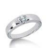 Tension Setting Solitaire Diamond Engagement Ring