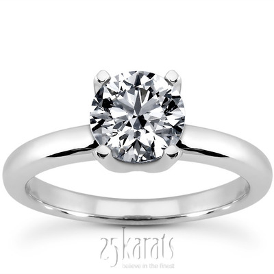 Prong Set Solitaire Diamond Bridal Ring (0.50 ct.)