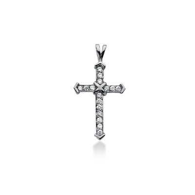 0.20ct Traditional Cross Diamond Pendant - view 1 of 1