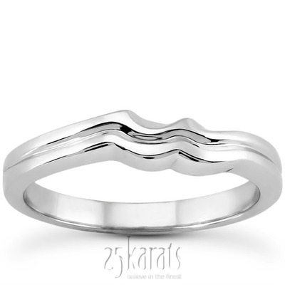 Wave Design Bridal Ring 1 - view 1