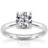 1.50 ct. Prong Set Solitaire Diamond Bridal Ring (0.12 ct.tw. side stones)