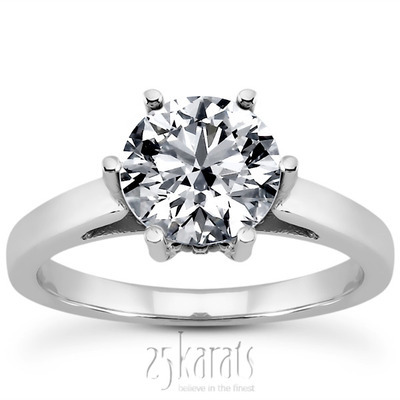 Prong Set Solitaire  Diamond Engagement Ring (0.04 ct.tw.)
