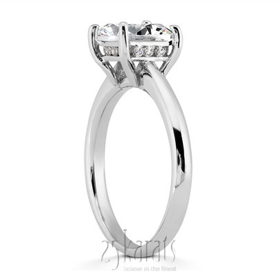 Princesss Solitaire Diamond Bridal Ring  (1.50 ct.) thumbnail 3