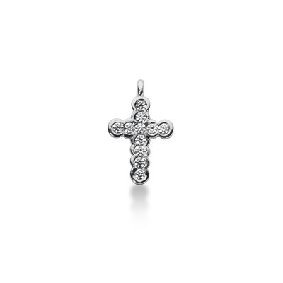 0.33ct Bezel Set Diamond Religious Pendant - view 1 of 1