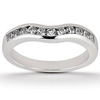 Round Cut Channel Set Curved Diamond Bridal Ring (0.28 ct. tw.)