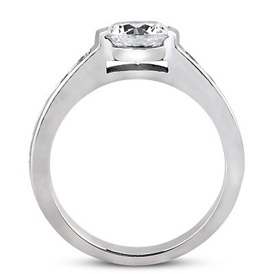Round Cut Channel Set Diamond Engagement Ring (0.40 ct. tw.) thumbnail 2