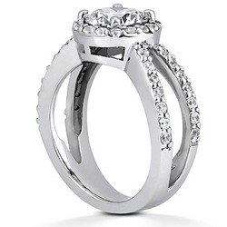 Prong Set Fancy Diamond Engagement Ring (0.69 ct.tw.) thumbnail 3