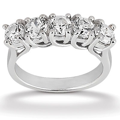5 Stone Trellis Diamond Anniversary Ring (1.75 ct. tw.) thumbnail 1