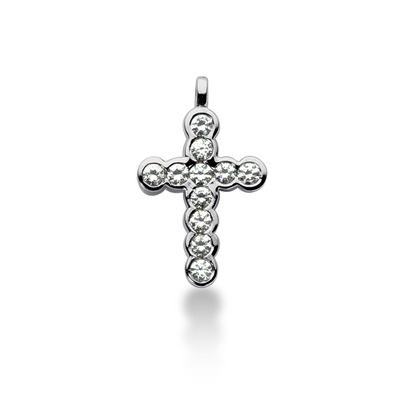 0.99ct Diamond Religious Pendant - view 1
