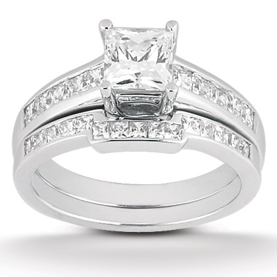 14K white gold 0.33 ct. tw. Diamond Bridal Ring - alternate view 3