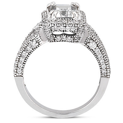 Emerald Diamond Engagement Ring (0.56 ct. tw.) 1 thumbnail 2