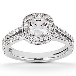 Fancy Cushion Diamond Engagement Ring (0.59 ct. t.w.)