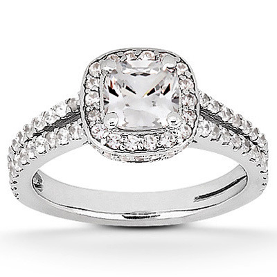 Fancy Cushion  Diamond Engagement Ring (0.64 ct. t.w.)