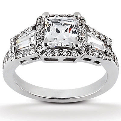 Princess Diamond Engagement Ring (0.84 ct. t.w.) - view 1