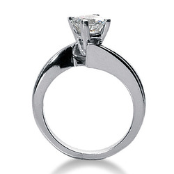 Stylish Prong Set Diamond Solitaire Engagement Ring thumbnail 2