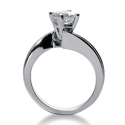 Elegant Solitaire Diamond Engagement Ring - view 2