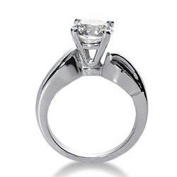 Prong Set Solitaire Diamond Engagement Ring thumbnail 2