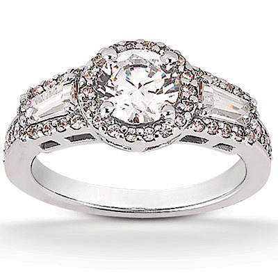 Round  Diamond Engagement Ring (0.84 ct. t.w.) - view 1