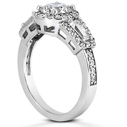 Round  Diamond Engagement Ring (0.84 ct. t.w.) thumbnail 3
