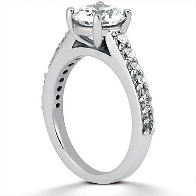 Round Prong Set Diamond Bridal Ring (0.30 ct. tw.) thumbnail 2