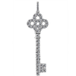0.36 ct. Diamond Key Pendant thumbnail 1