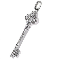 0.36 ct. Diamond Key Pendant thumbnail 3