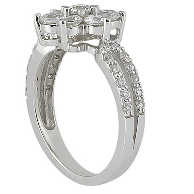 1.73 ct. Flower Design Diamond Fancy Ring thumbnail 3