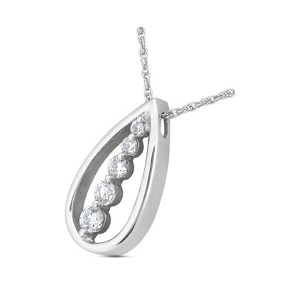 0.25 CT Diamond Pendant - view 2 of 2