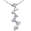 0.50 ct. Round Cut  Prong Set Diamond Journey Pendant