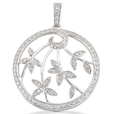 0.54ct Medallion Diamond Pendant - view 1