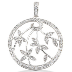 0.54ct Medallion Diamond Pendant