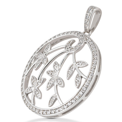 0.54ct Medallion Diamond Pendant - view 2