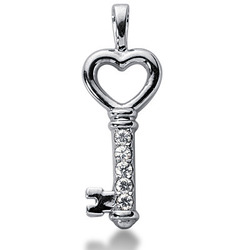 0.25 ct. Key Diamond Pendant