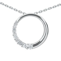 0.50 ct. Circle Diamond Pendant thumbnail 1