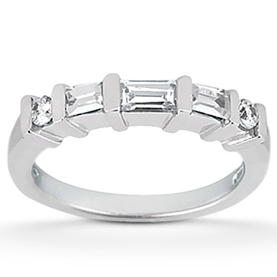 0.54 ct. Multi-Shape Bar Set Diamond Bridal Ring