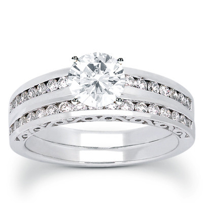 0.34 ct. Channel Set Antique Diamond Wedding Band thumbnail 6