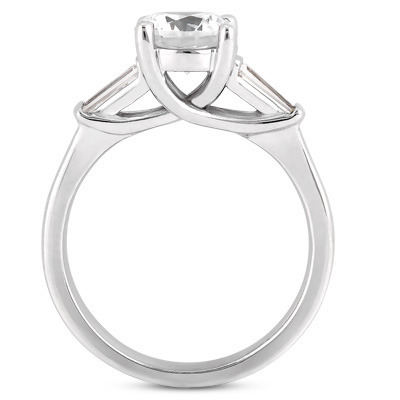 Baguette Cut Bar Set Diamond Engagement Ring (0.26 ct. tw.) 1 thumbnail 3