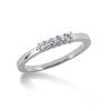 5 Stone Low Set Shared Closed Basket Diamond Band (0.15 ct. tw.)