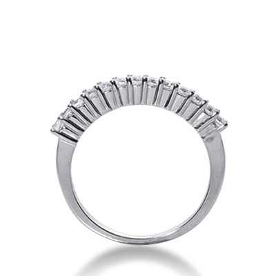 5 Stone Low Set Shared Closed Basket Diamond Band (0.15 ct. tw.) thumbnail 2