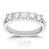 5 Stone Low Set Shared Closed Basket Diamond Band (0.75 ct. tw.)