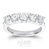 5 Stone Low Set Shared Closed Basket Diamond Band (2.50 ct. tw.)