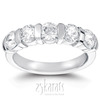 Bar Set Round Cut Diamond Anniversary Ring (1 1/2 ct. tw.)