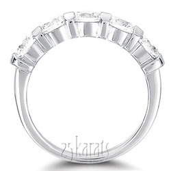 Bar Set Round Cut Diamond Anniversary Ring (2 ct. tw.) thumbnail 3
