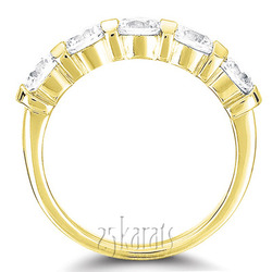 Bar Set Round Cut Diamond Anniversary Ring (2 ct. tw.) thumbnail 4